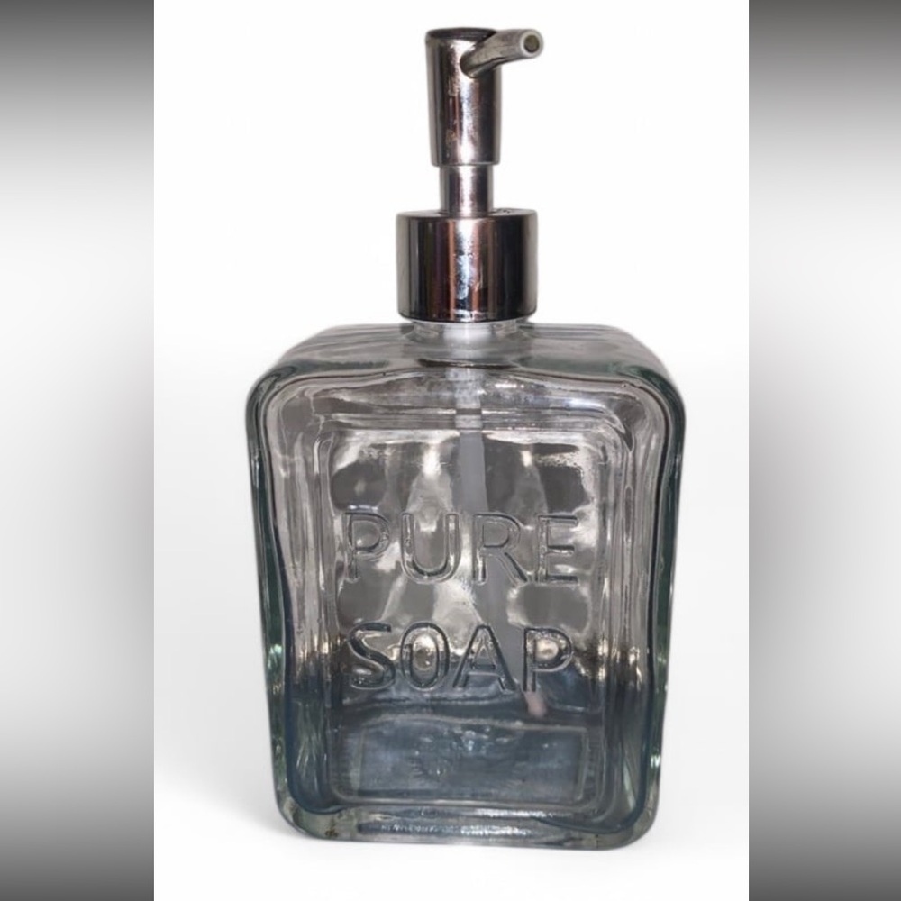 Pure Soap Dispenser - Clear Glass
